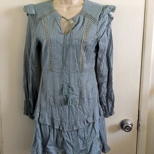 Long sleeve mini dress